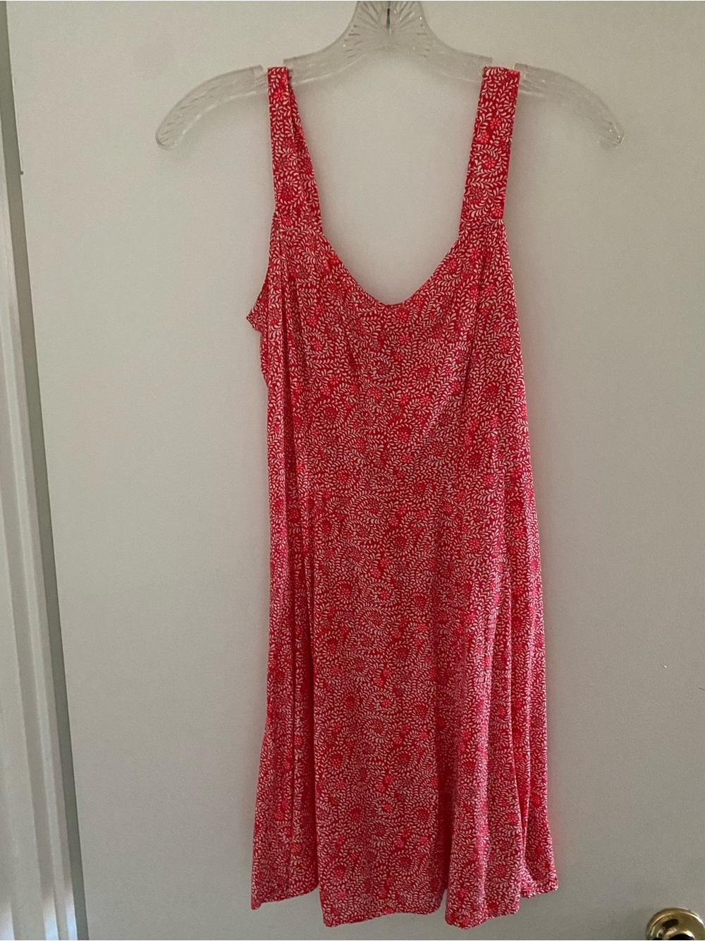 GAP Pink Red Printed Sleeveless Mini Dress